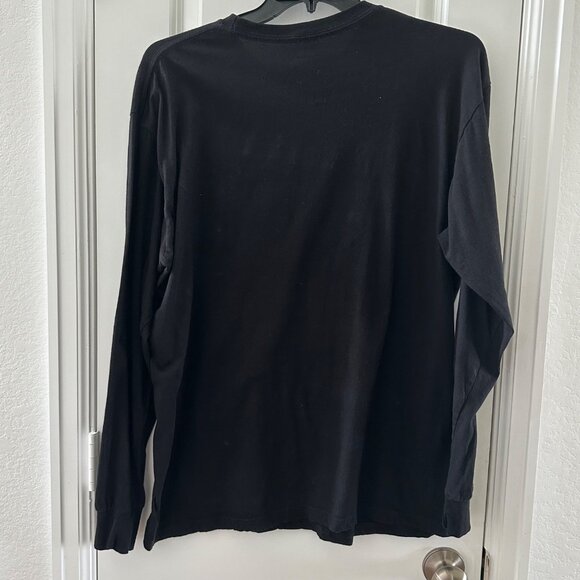 Blessed Leopard Print Long-Sleeve Shirt By Love Faith XL Black Cotton/Poly Blend - Picture 2 of 5